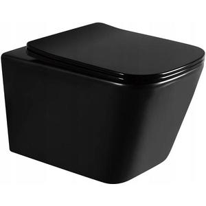 MEXEN - Teo Závesná WC misa vrátane sedátka s slow-slim, Duroplastu, čierna 30854070 vyobraziť