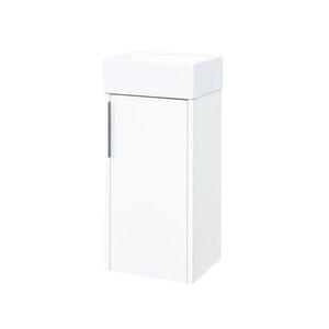 MEREO - Vigo, kúpeľňová skrinka s keramickým umývadlom, 33 cm, bílá CN350 vyobraziť