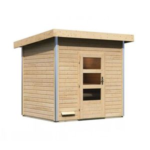 Vonkajšia fínska sauna NORGE Lanitplast Prírodné drevo vyobraziť