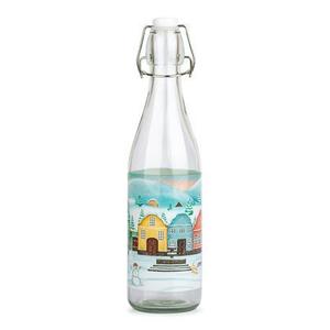 TORO Sklenená fľaša s patentným uzáverom TORO 540ml dedinka vyobraziť