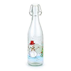 TORO Sklenená fľaša s patentným uzáverom TORO 540ml snehuliak vyobraziť