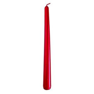 Provence Kónická sviečka 24, 5cm PROVENCE metalická červená vyobraziť