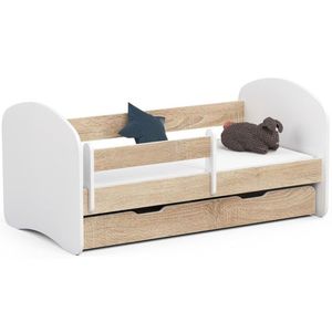 Detská posteľ SMILE 140x70 cm dub sonoma vyobraziť