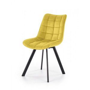 Dizajnová stolička Mirah horčicová vyobraziť