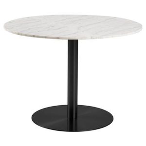 Jedálenský stôl Corby biely mramor/čierny vyobraziť