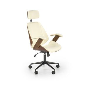 Kancelářská židle Ignazio krémově-ořechová vyobraziť
