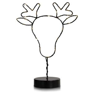 LED Svetelná dekorácia Reindeer čierna vyobraziť