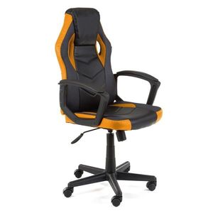 Otočná herná stolička FERO II čierno-oranžová vyobraziť