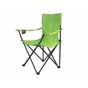 Divero 54 Skladacia stolička s držiakom - svetlo zelená vyobraziť