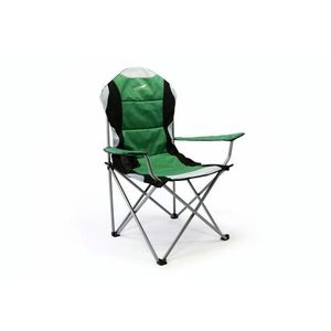 Divero Deluxe 35116 Skladacia kempingová rybárska stolička - zeleno / čierna vyobraziť