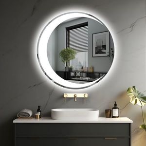 IREDA Kúpeľňové zrkadlo s LED osvetlením, okrúhle, 70 cm vyobraziť