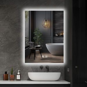 IREDA kúpeľňové zrkadlo s LED osvetlením, 70 x 50 cm vyobraziť