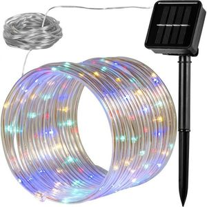Solárna svetelná hadica - 100 LED, farebná vyobraziť