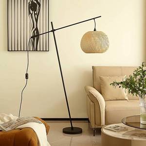 Lindby Lindby Dabila stojacia lampa bambus výška 160 cm vyobraziť
