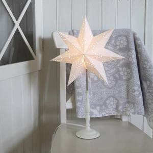 STAR TRADING Stojacia hviezda Romantic s dreveným rámom, biela vyobraziť