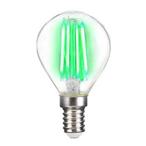 LIGHTME LED žiarovka E14 4 W filament, zelená vyobraziť