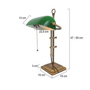 Steinhauer Stolová lampa Ancilla nastaviteľná bronzová/zelená vyobraziť