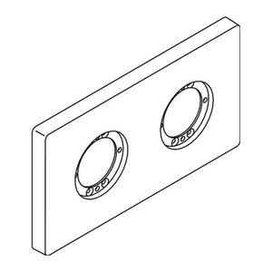 Ideal Standard Archimodule - 2-otvorová rozeta 100x183 mm, chróm A963725AA vyobraziť