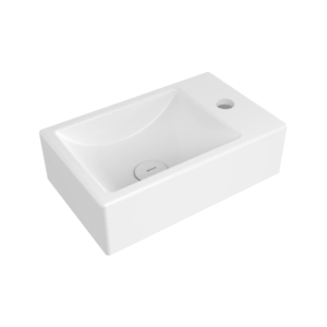 BOCCHI Milano Mini - Umývadielko 370x230 mm, bez prepadu, biela lesklá vyobraziť