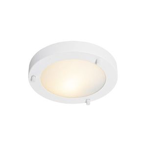 Moderné stropné svietidlo biele 18 cm IP44 - Yuma vyobraziť