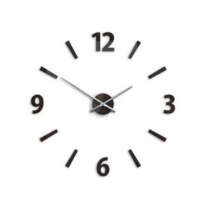 Moderné nástenné hodiny KLAUS WENGE HMCNH061-wenge (nalepovacie hodiny na stenu) vyobraziť