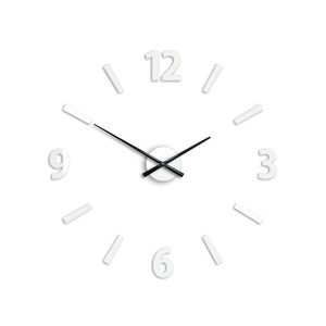 Moderné nástenné hodiny KLAUS WHITE HMCNH061-white (nalepovacie hodiny na stenu) vyobraziť