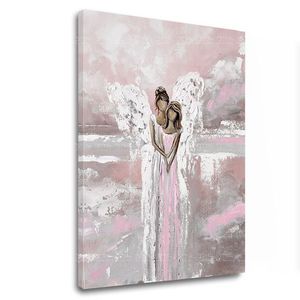 Anjelské obrazy na plátne Dotyk z neba (Kolekcia Nebeskí Strážcovia) vyobraziť