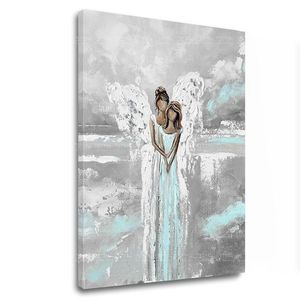 Anjelské obrazy na plátne Nebeské objatie (Kolekcia Nebeskí Strážcovia) vyobraziť