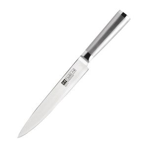 Tsuki nárezový nôž z damaškovej ocele 20, 5 cm - kovová rukoväť vyobraziť