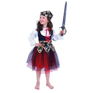 Rappa Detský kostým Pirátka so šatkou, veľ. M vyobraziť