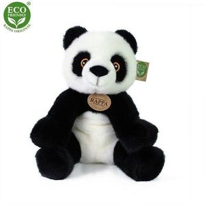 Rappa Plyšová panda sediaca čiernobiela, 27 cm vyobraziť