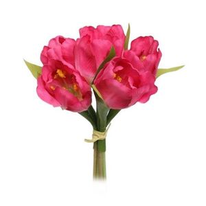 Umelá kvetina zväzok Tulipán, ružová vyobraziť