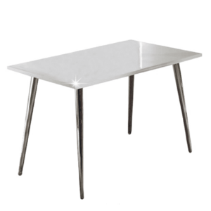 Jedálenský stôl, MDF+chróm, extra vyský lesk HG, 120x70 cm, PEDRO vyobraziť