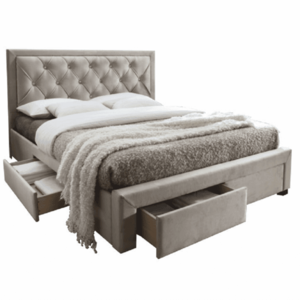 Manželská posteľ, sivohnedá, 160x200, OREA vyobraziť