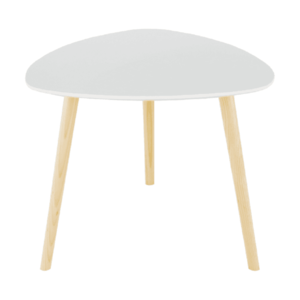 Príručný stolík, biela/drevo natural, TAVAS vyobraziť