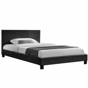 Manželská posteľ, čierna, 160x200, NADIRA vyobraziť