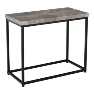 Príručný stolík, čierna/betón, TENDER vyobraziť