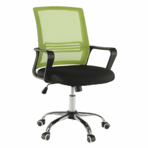 Kancelárska stolička, sieťovina zelená/látka čierna, APOLO vyobraziť
