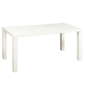 Jedálenský stôl, biela vysoký lesk HG, 120x80 cm, ASPER NEW TYP 2 vyobraziť