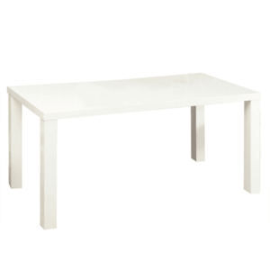 Jedálenský stôl, biela vysoký lesk HG, 140x80 cm, ASPER NEW TYP 3 vyobraziť