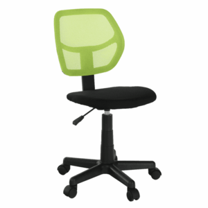 Otočná stolička, zelená/čierna, MESH vyobraziť