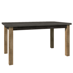 Jedálenský stôl, rozkladací, dub lefkas tmavý/smooth sivý, 160-203x90 cm, MONTANA STW vyobraziť