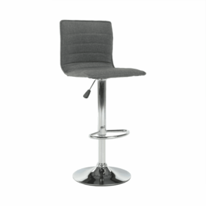Barová stolička, sivá/chróm, PINAR vyobraziť