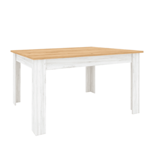 Jedálenský stôl, rozkladací, dub craft zlatý/dub craft biely, 135-184x86 cm, SUDBURY vyobraziť