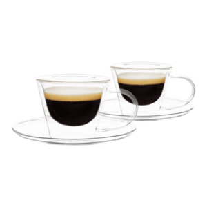 Termo poháre, set 2 ks, šálka na espresso s podšálkami, 80 ml, HOTCOOL TYP 4 vyobraziť