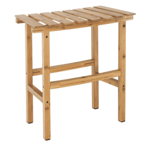 Príručný stolík k vírivke v tvare oblúka, prírodný bambus, VIREO TYP 1 vyobraziť