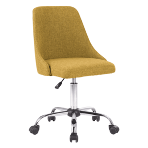 Kancelárska stolička, žltá/chróm, EDIZ vyobraziť