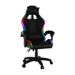 Kancelárske/herné kreslo s RGB LED podsvietením, čierna, MAFIRO vyobraziť