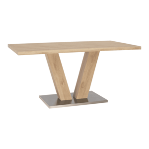 Jedálenský stôl, svetlý dub, 160x90 cm, HESTON vyobraziť