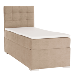 Boxspringová posteľ, jednolôžko, svetlohnedá, 80x200, ľavá, DANY vyobraziť